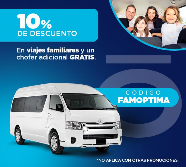 10% DE DESCUENTO EN VIAJES FAMILIARES 